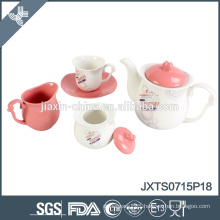 Hot selling ceramic normal decal custom chinese porcelain tea set